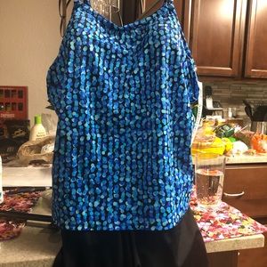 Trimshaper one piece swimsuit Blue and Black 18w